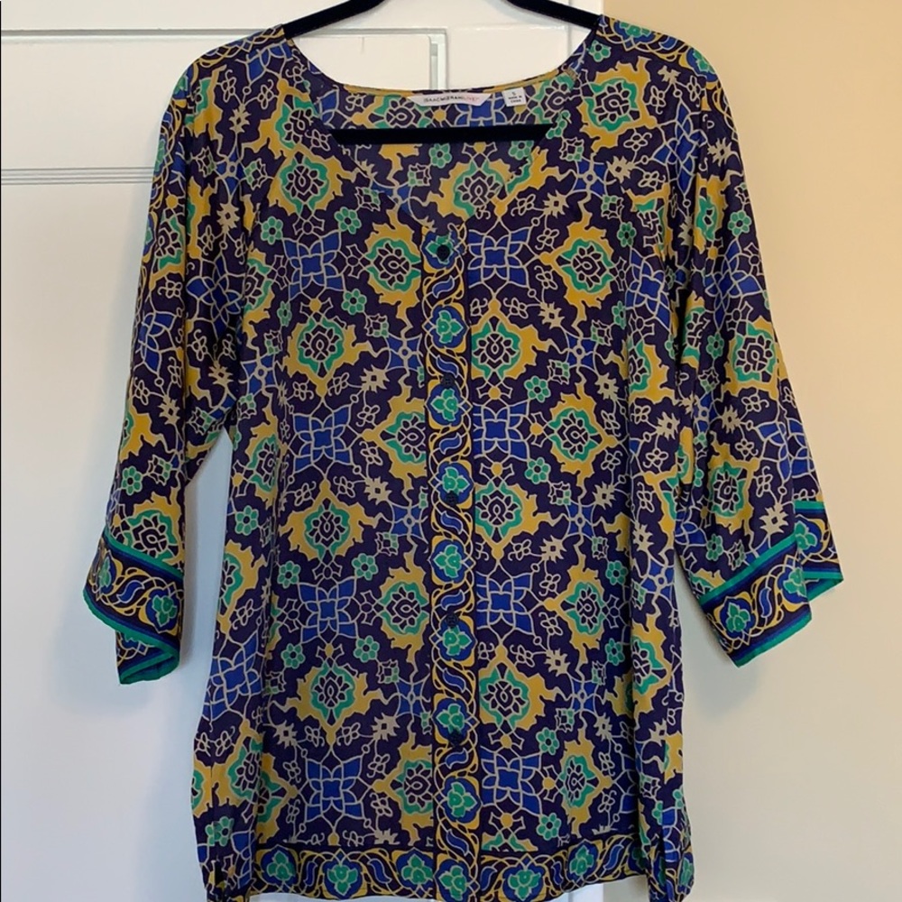 Isaac Mizrahi Live for QVC Moroccan Tile Print Top  Size: Small